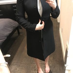 J. Crew Wool Coat Black